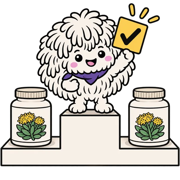 Mani sur un podium entre deux pots de rhodiola